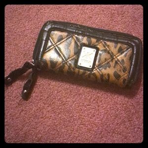 Kardashian Kollection cheetah print wallet/clutch